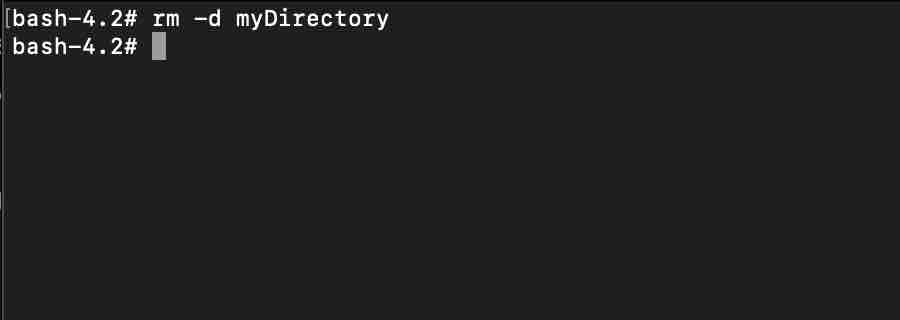 Remove Directory using rm command